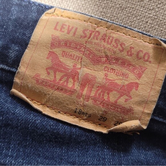 LEVI'S Unisex 511 Slim Stretch Left Side Zip Pocket Denim Blue Jeans W 29 L 29 - Picture 7 of 12